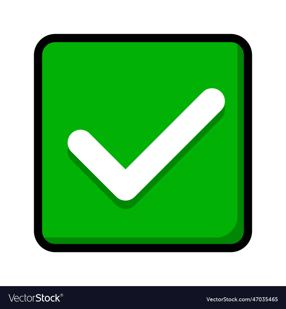 Green Square Checkbox Icon