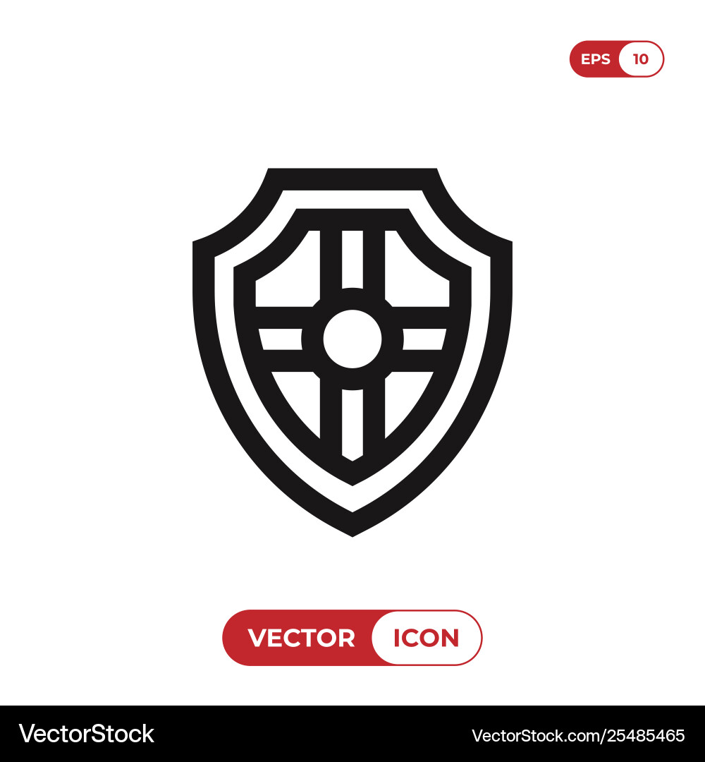 Shield icon Royalty Free Vector Image - VectorStock