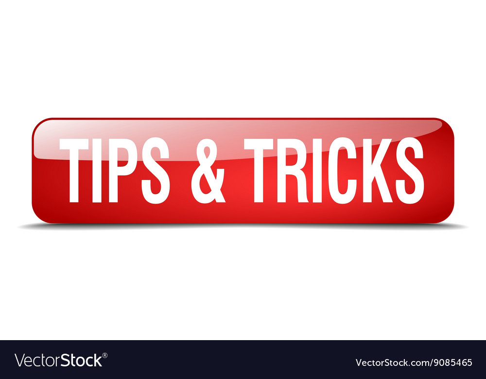 Tipps tricks rot Quadrat 3d realistisch isoliert web
