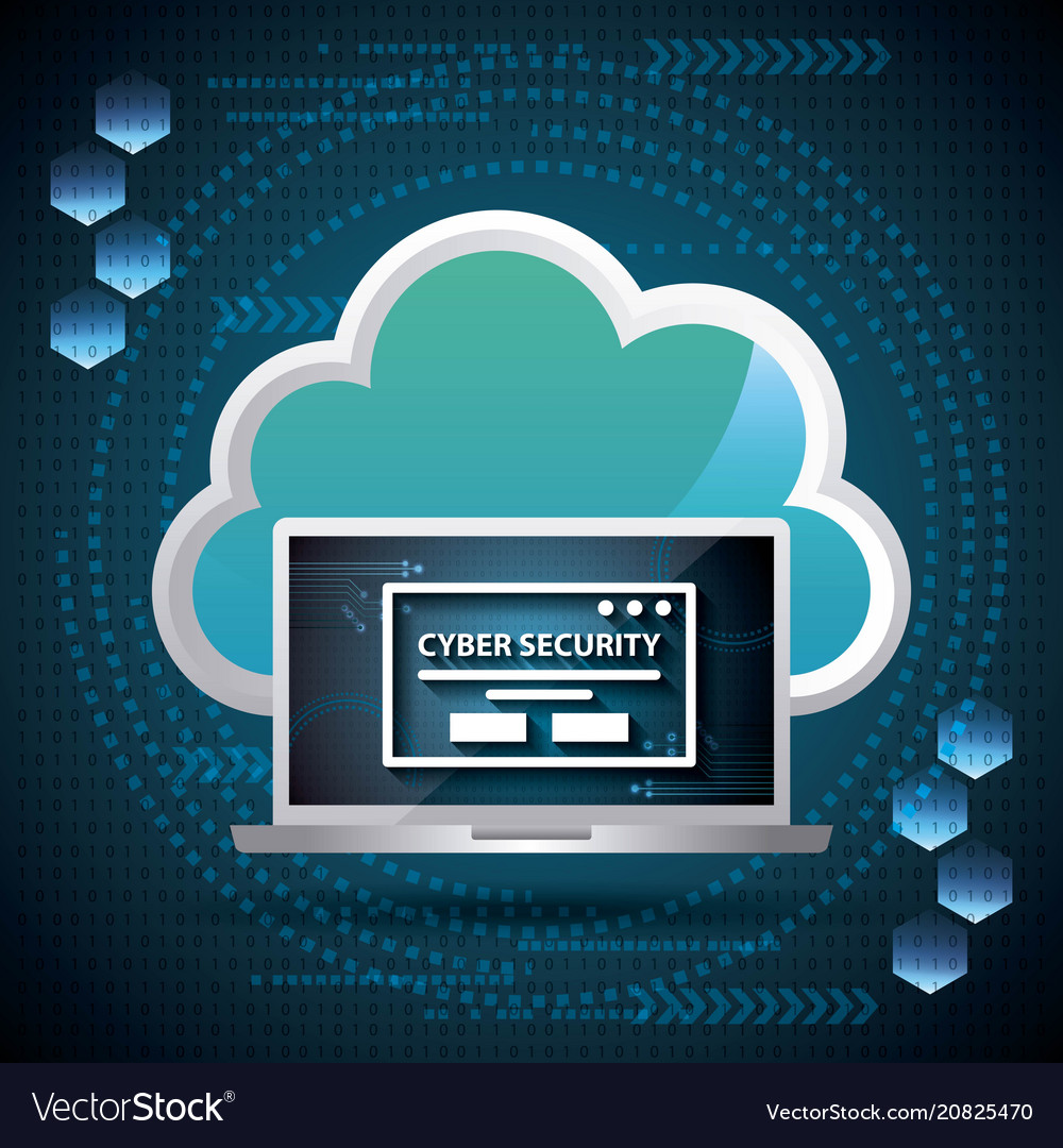Cyber Security digital vector image Cyber Security digital