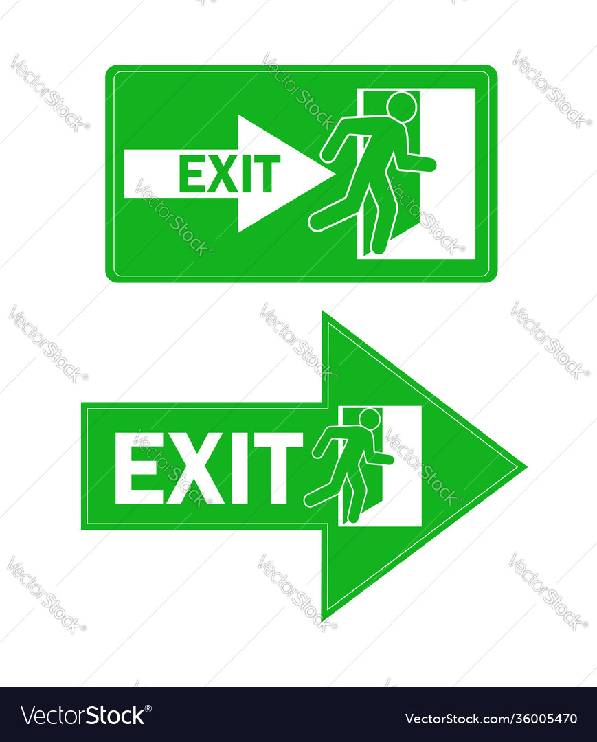 Exit icon for concept design help vector image Exit icon for concept design help