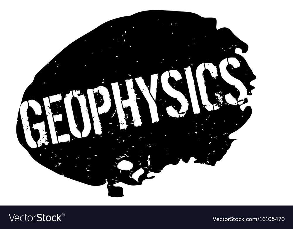 Geophysics rubber stamp Royalty Free Vector Image