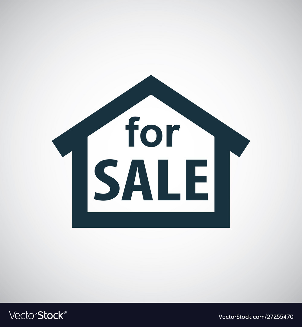 House for sale icon web and ui on white