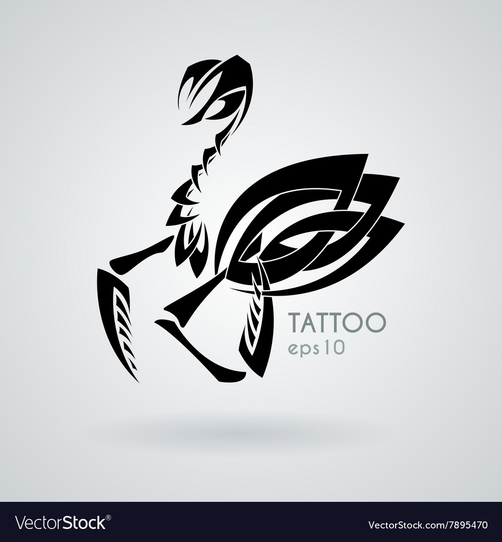 Image of a praying mantis style tribal Royalty Free Vector