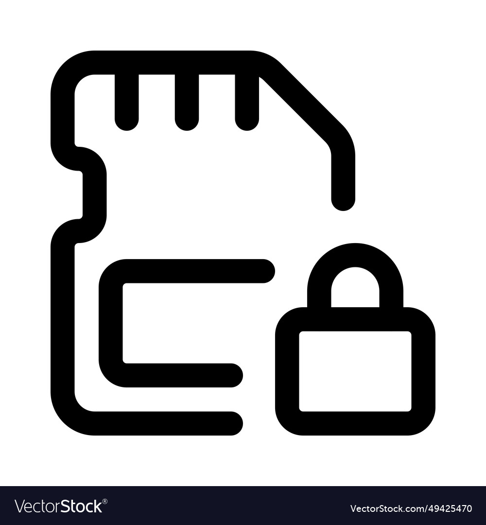 Sd card lock for data security