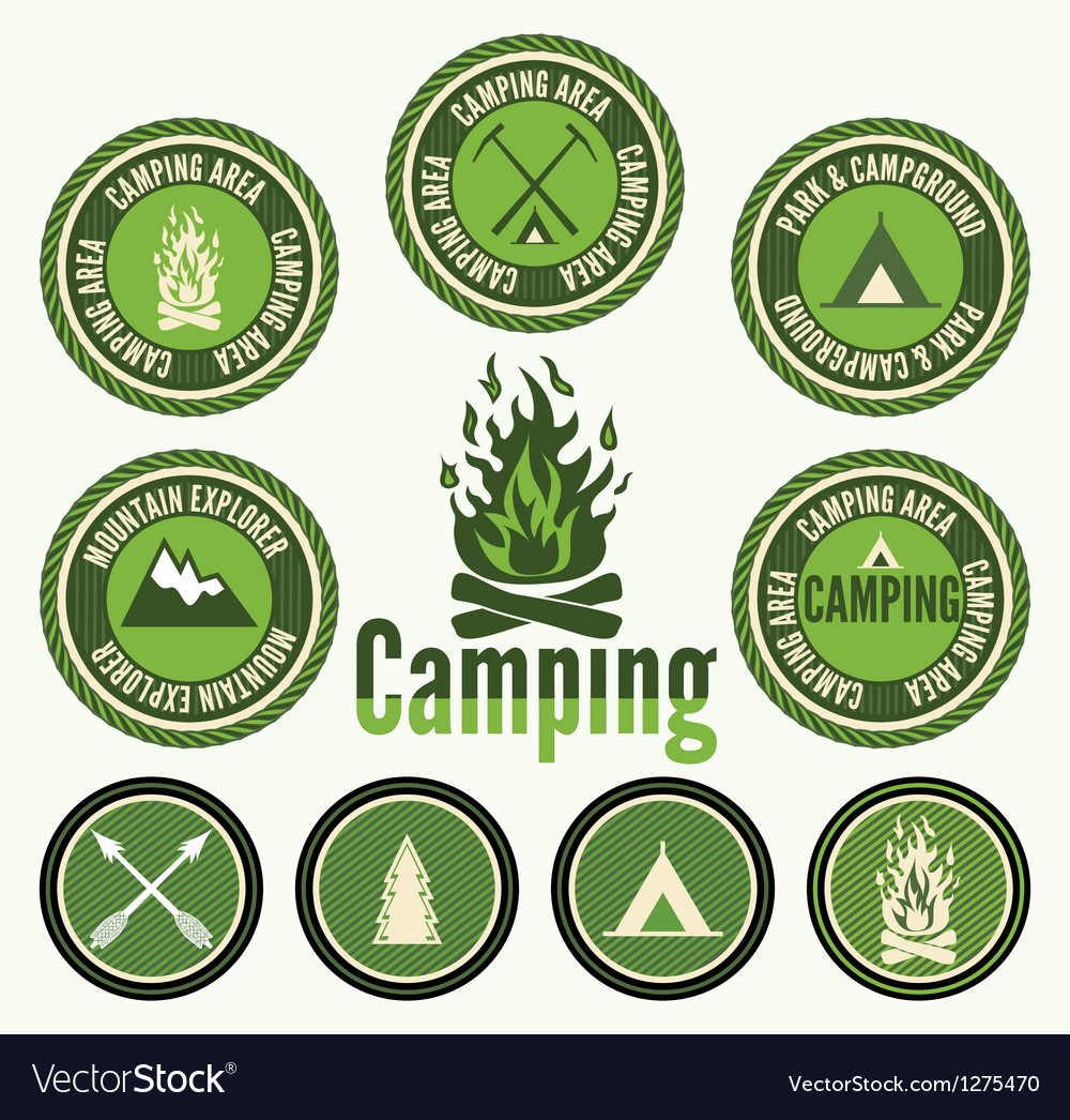 Camp Badge Vector