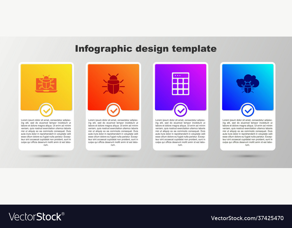 Set system bug on monitor password protection vector image Set system bug on monitor password protection