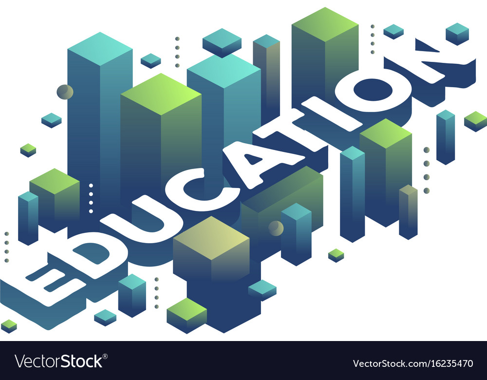 Three dimensional word education with abstract