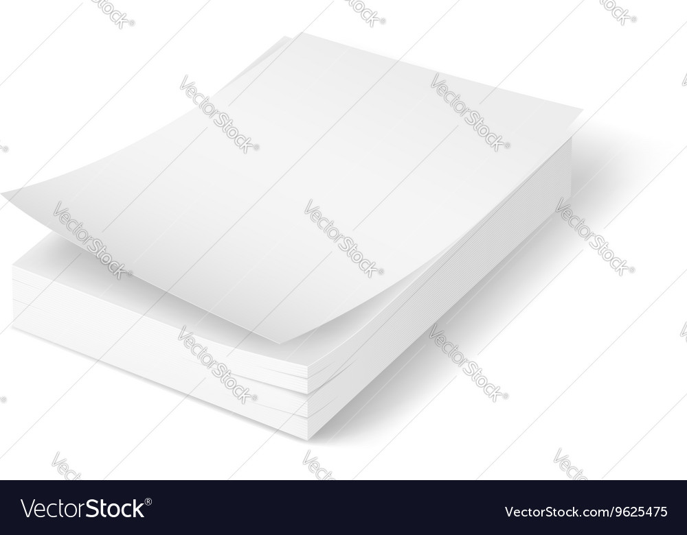 A 4 stack of paper 02 01