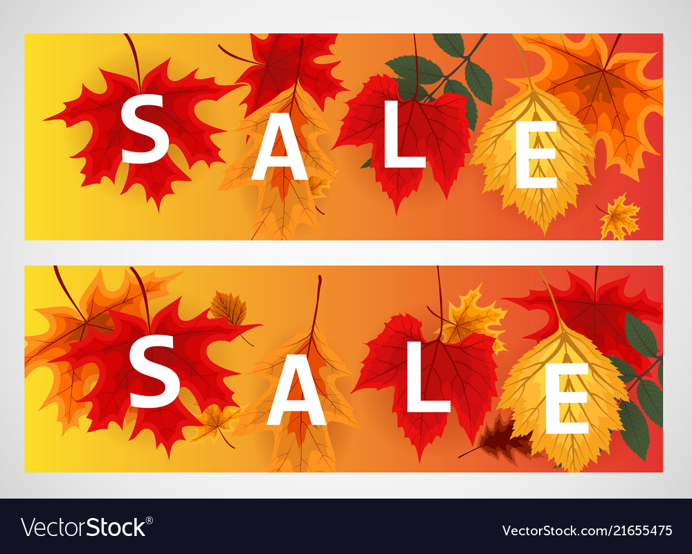 Abstract autumn sale