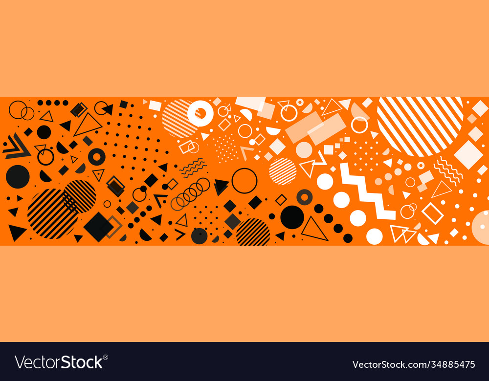 Abstract background with different geometric