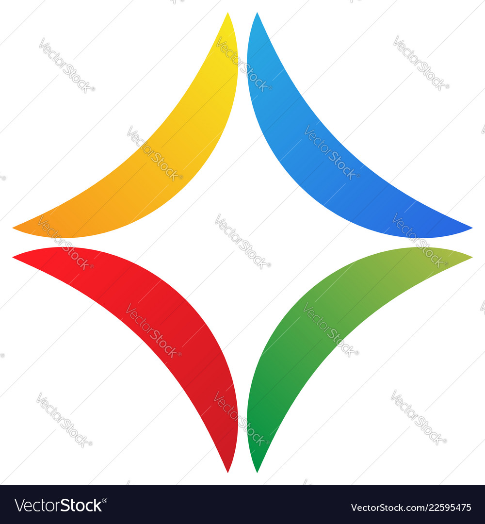 Abstract geometric icon design elements isolated
