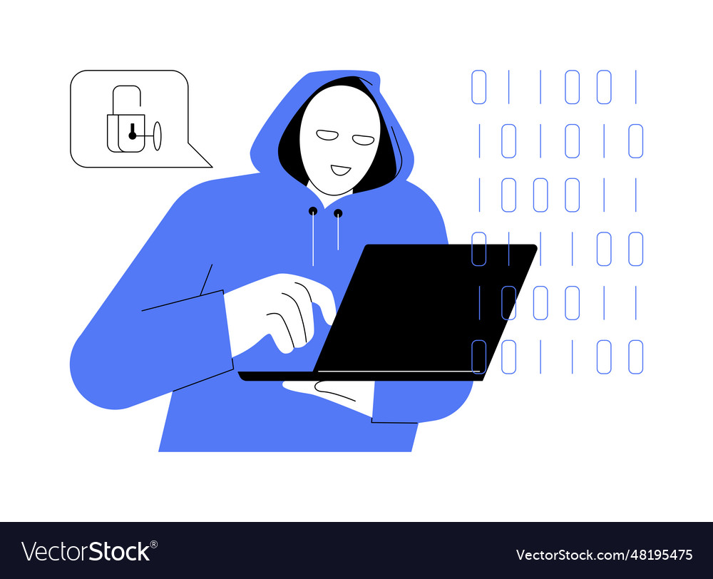 Hacktivism abstract concept vector image Hacktivism abstract concept