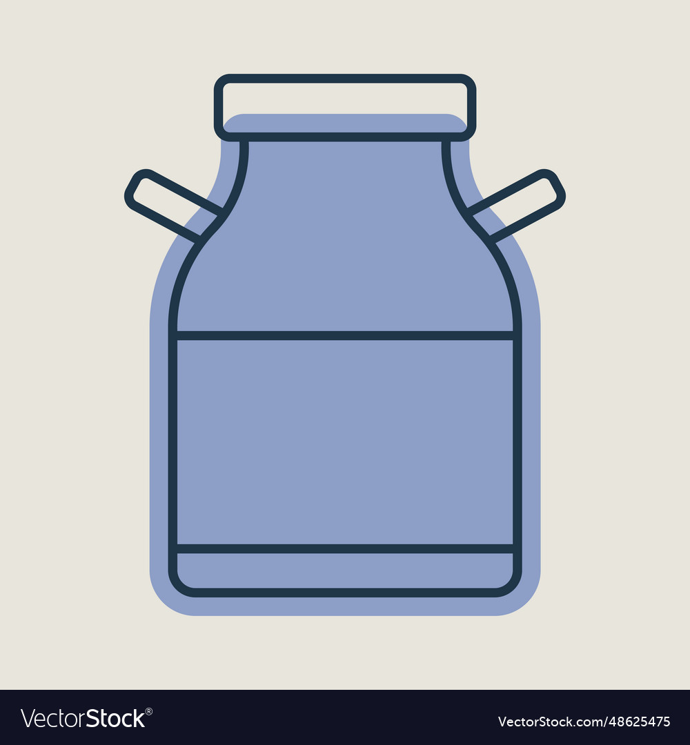 Milk barrel icon dairy product sign graph