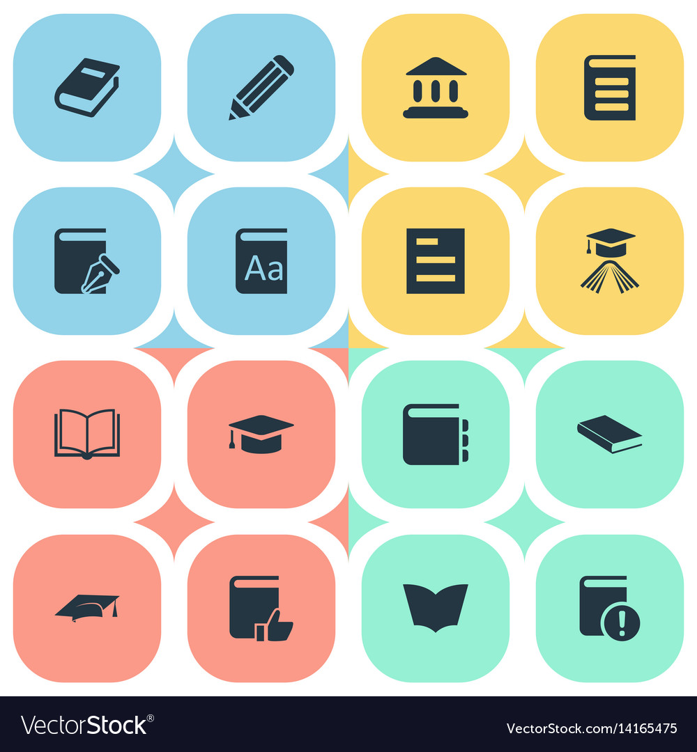 Set of simple knowledge icons