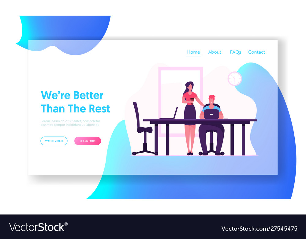 Teamwork process website landing page