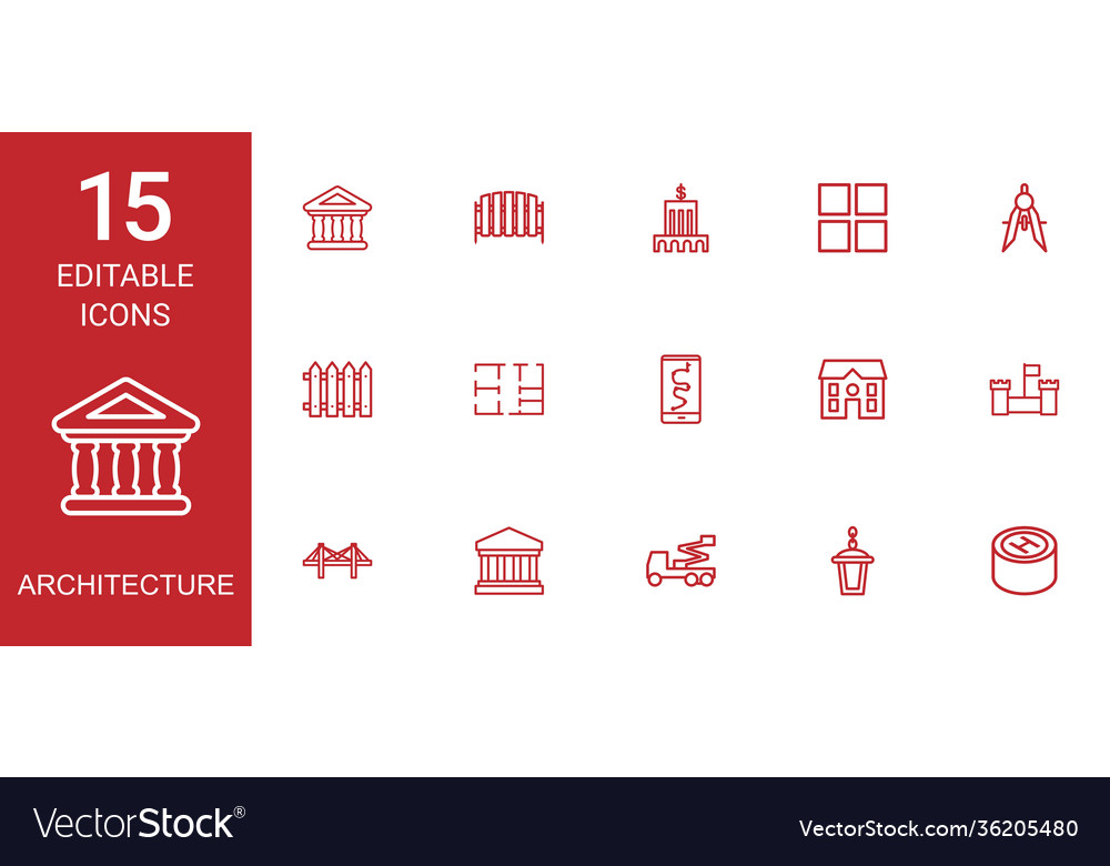 15 architecture icons
