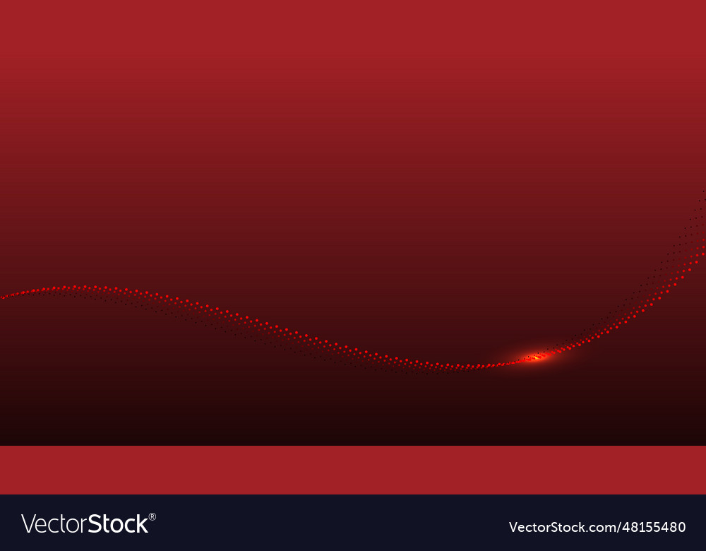 Abstract red wave form lines elements vector image Abstract red wave form lines elements