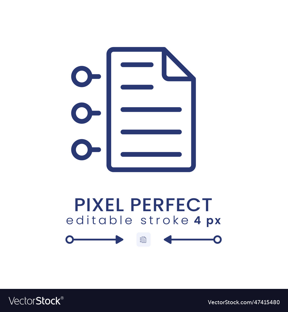 Contract conditions linear desktop icon vector image Contract conditions linear desktop icon