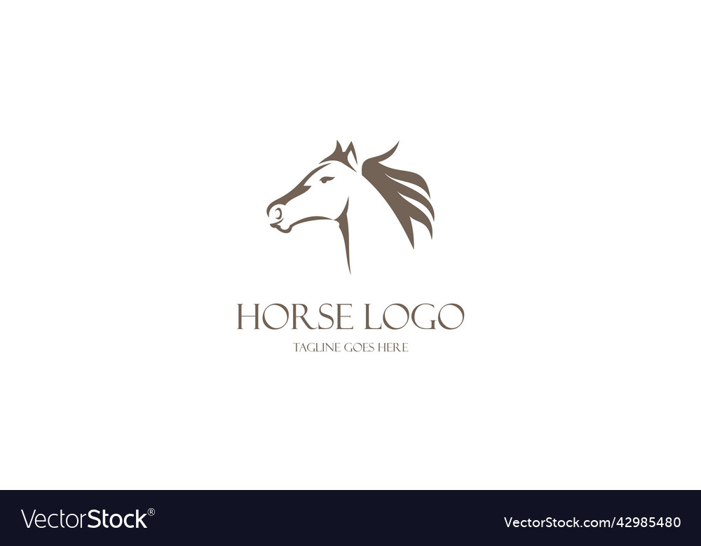 Creative horse logo icon symbol design illu Vector Image