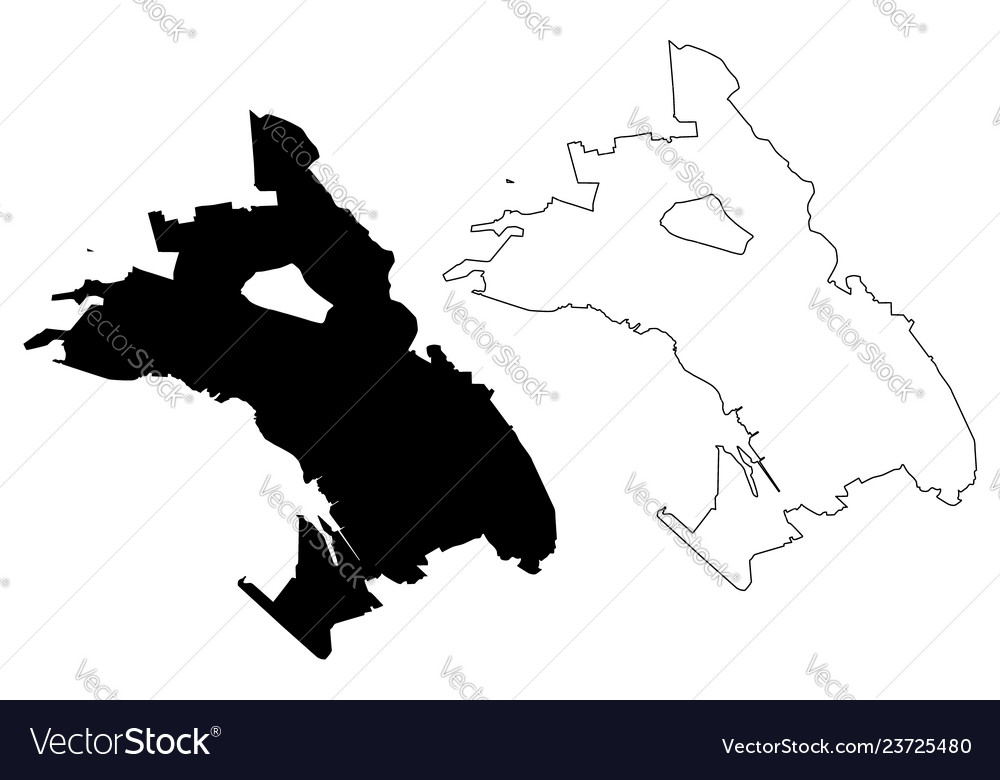 Oakland city map Royalty Free Vector Image - VectorStock