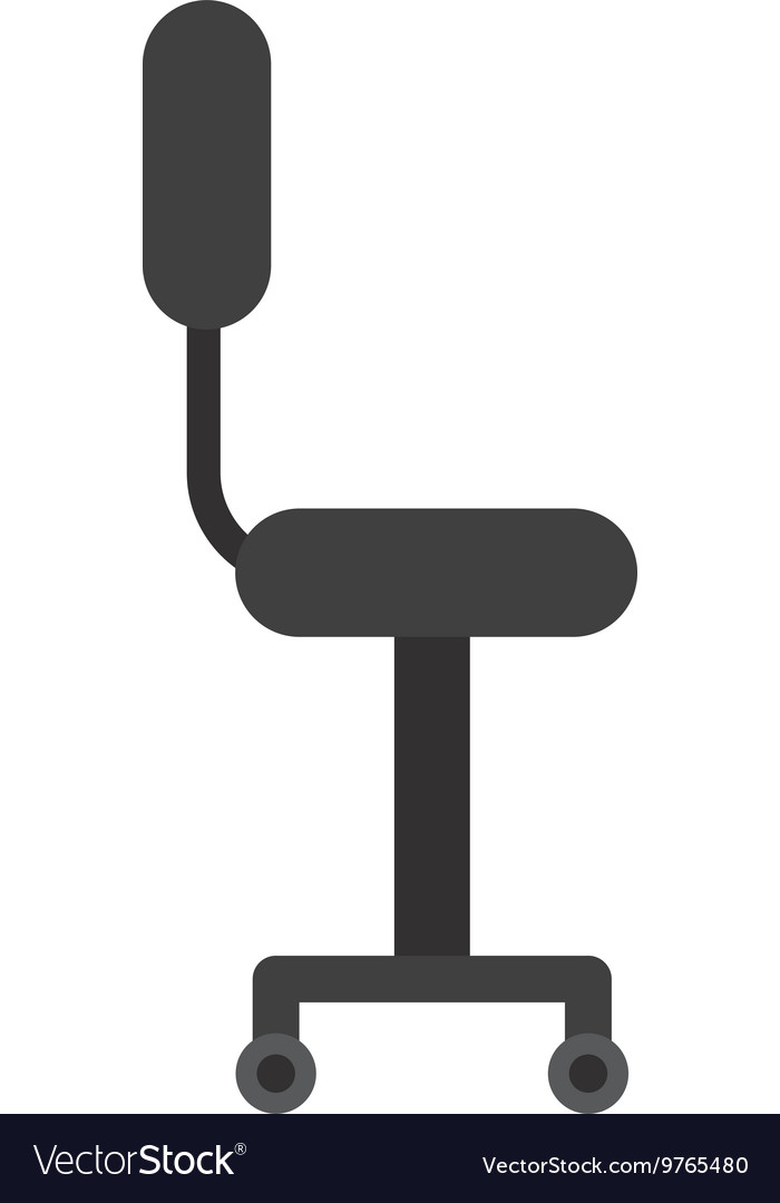 Office chair isolated icon design