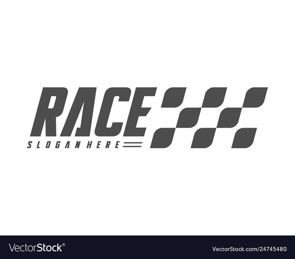 Race flag design concepts icon speed simple