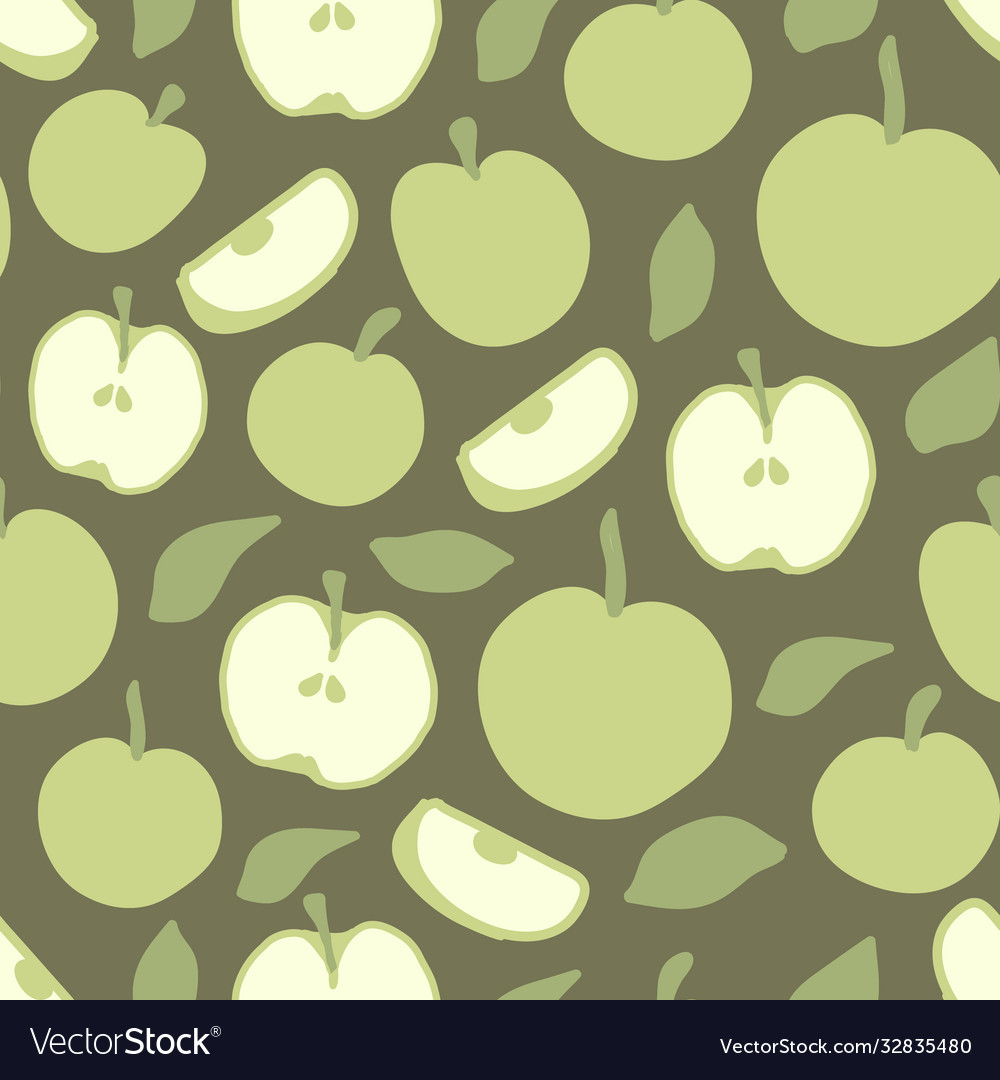 Seamless repeating pattern apples