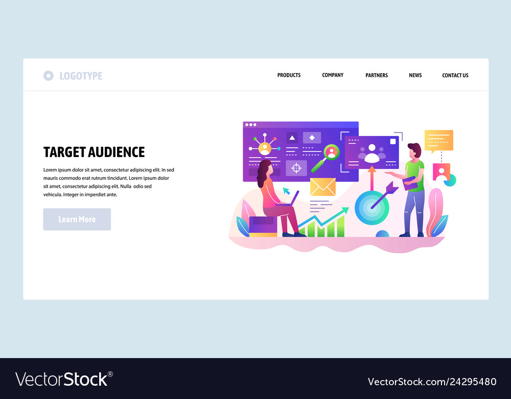 Web site design template target customer