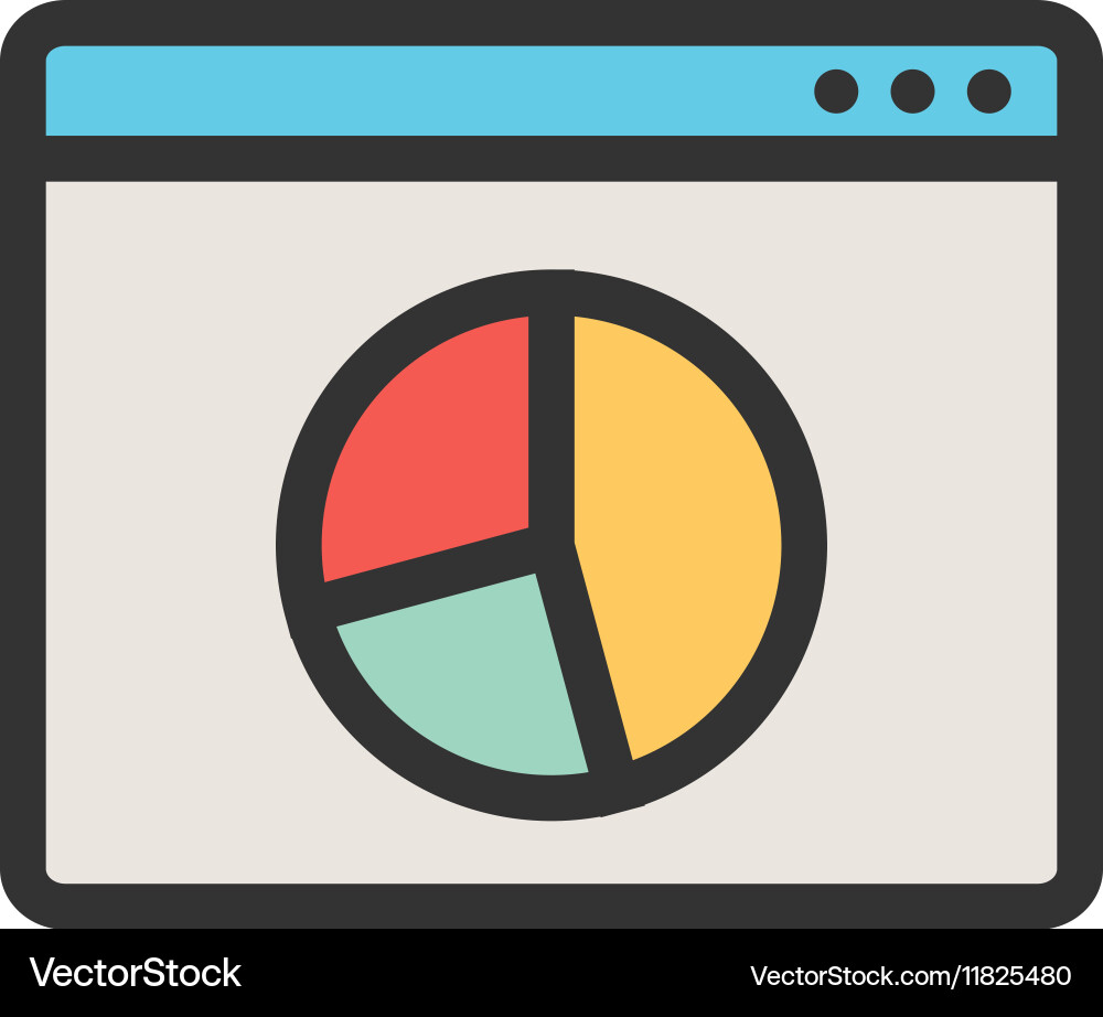 Webpage statistics Royalty Free Vector Image - VectorStock