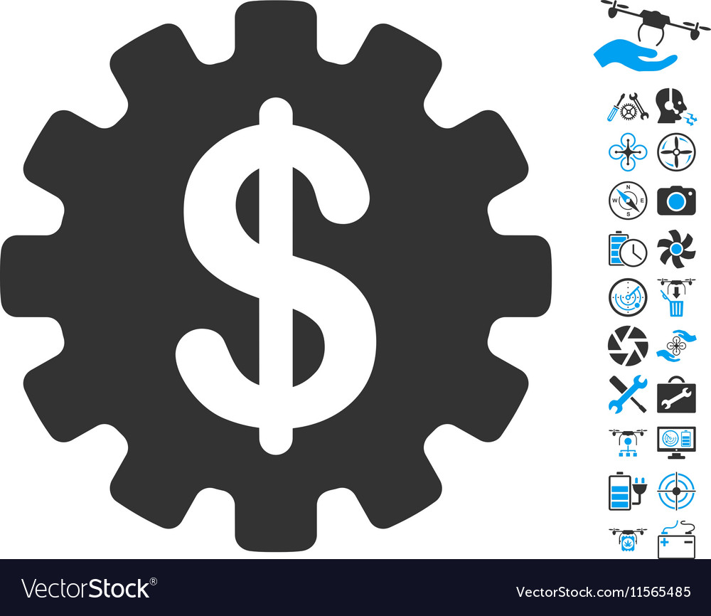 Development cost icon with air drone tools bonus