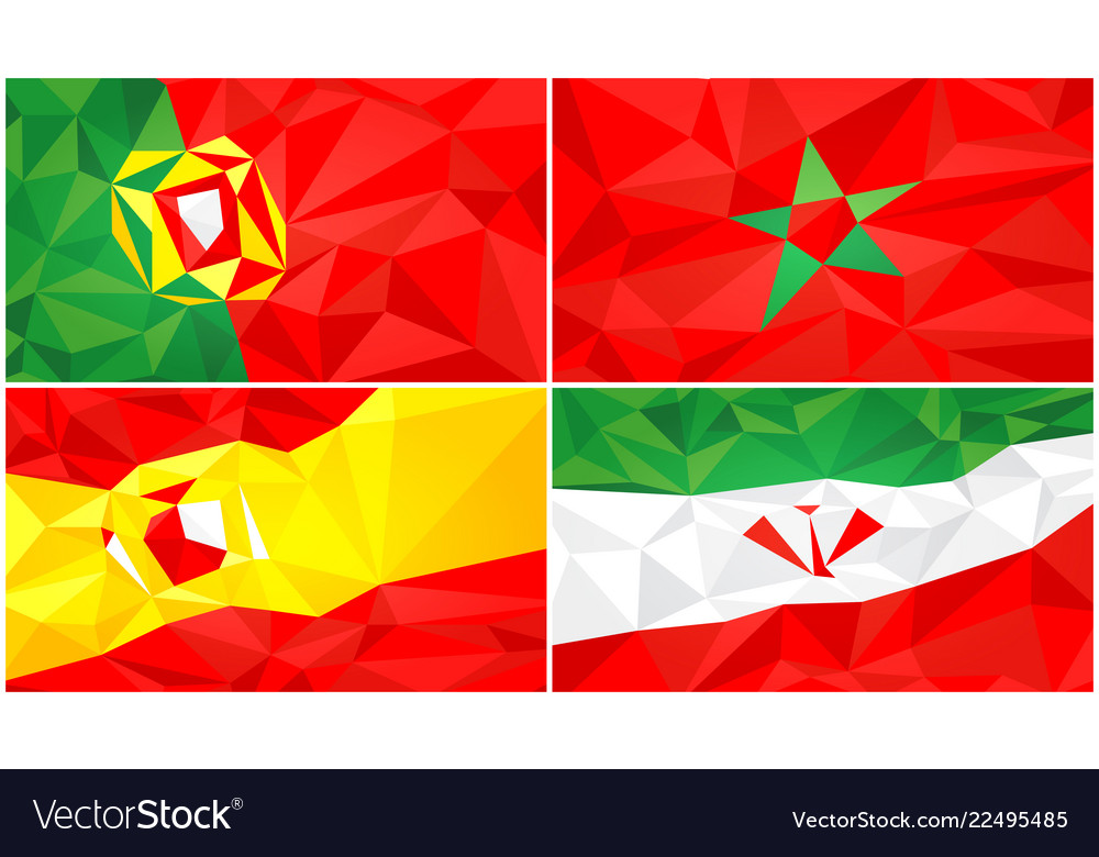 Low poly flag abstract polygonal triangular vector image Low poly flag abstract polygonal triangular