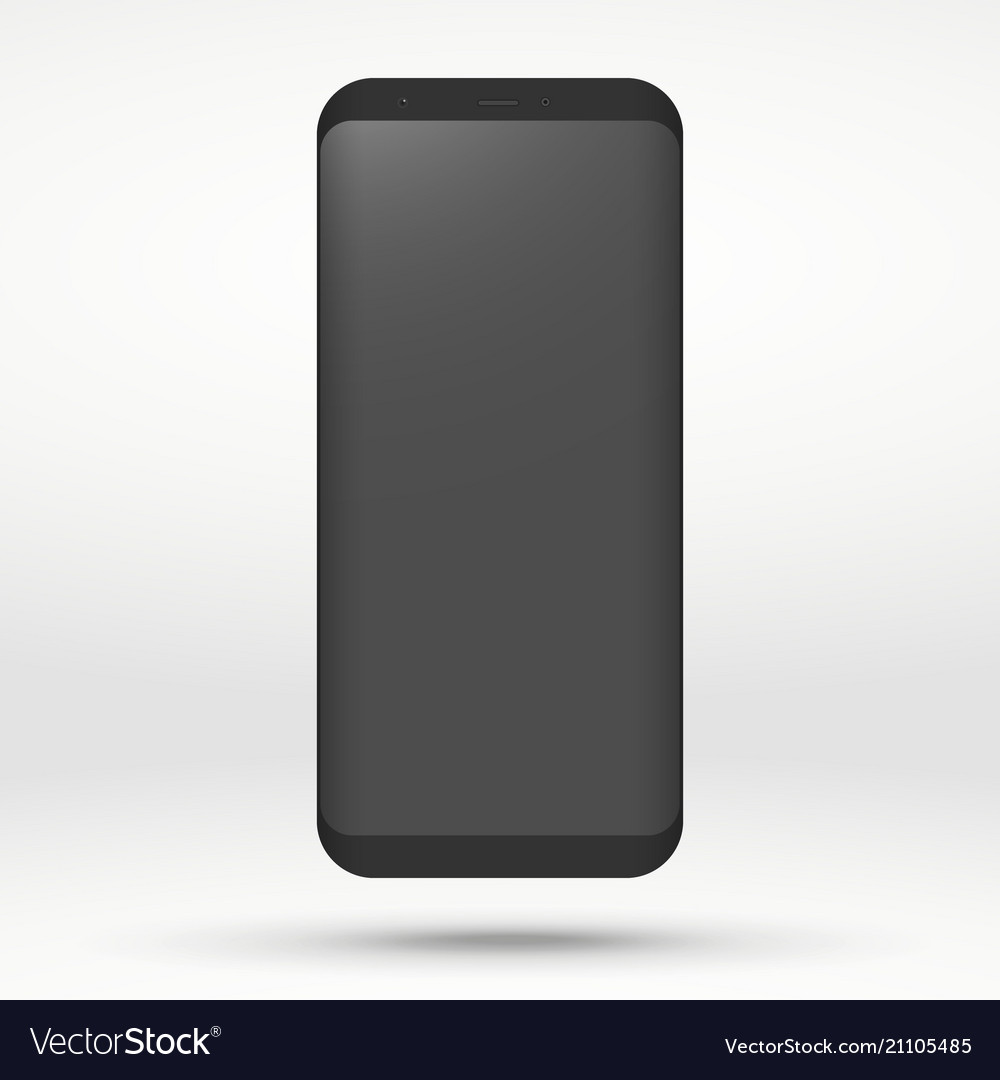 Mobile template vector image Mobile template