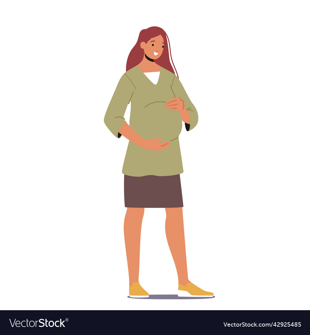 Pregnancy and motherhood concept beautiful Vector Image