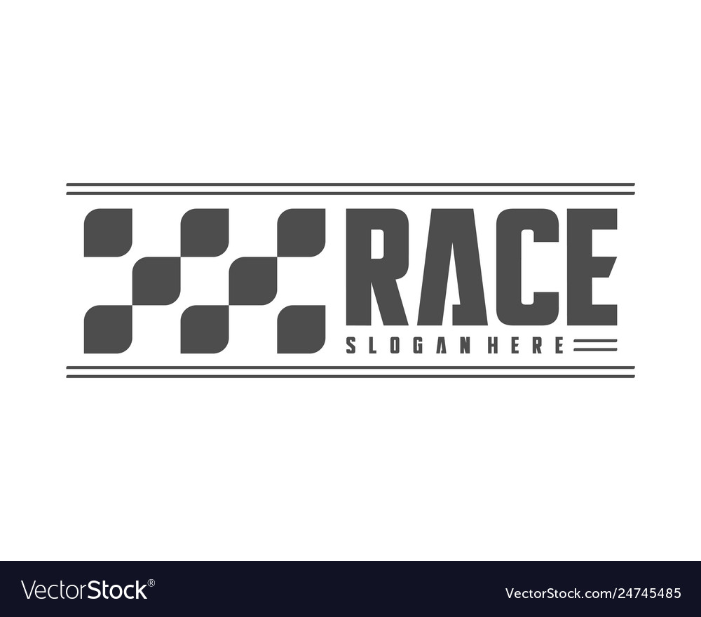 Race flag design concepts icon speed simple vector image Race flag design concepts icon speed simple