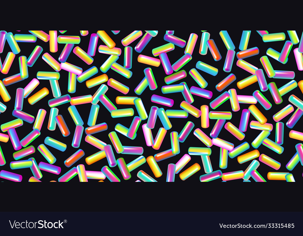 Sprinkles grainy on black background Royalty Free Vector