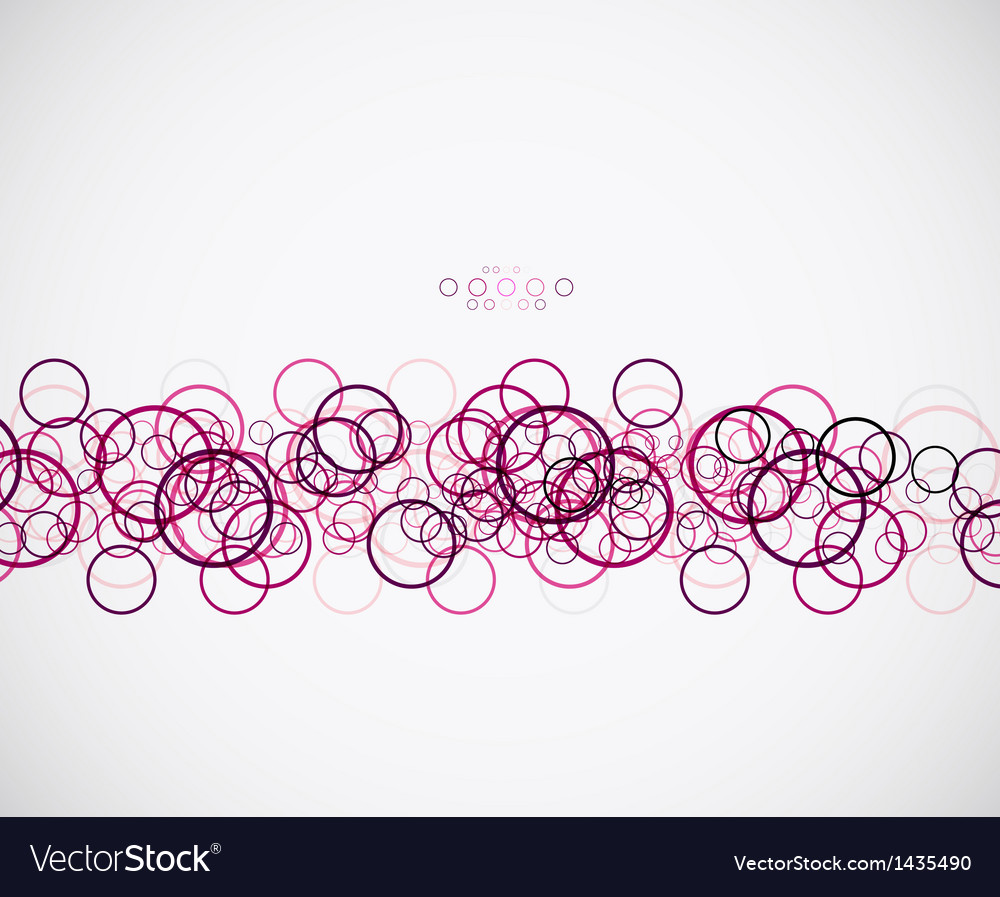 Abstract circles pattern template
