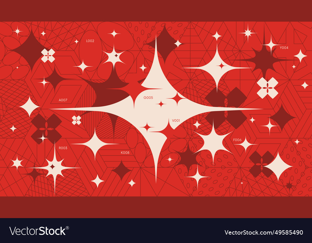 Abstract geometric background with 3d cube vector image Abstract geometric background with 3d cube
