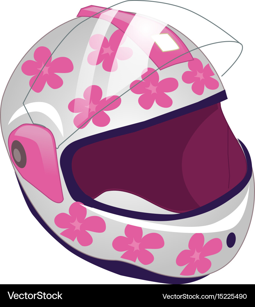 Cartoon sport helmet for roller Royalty Free Vector Image