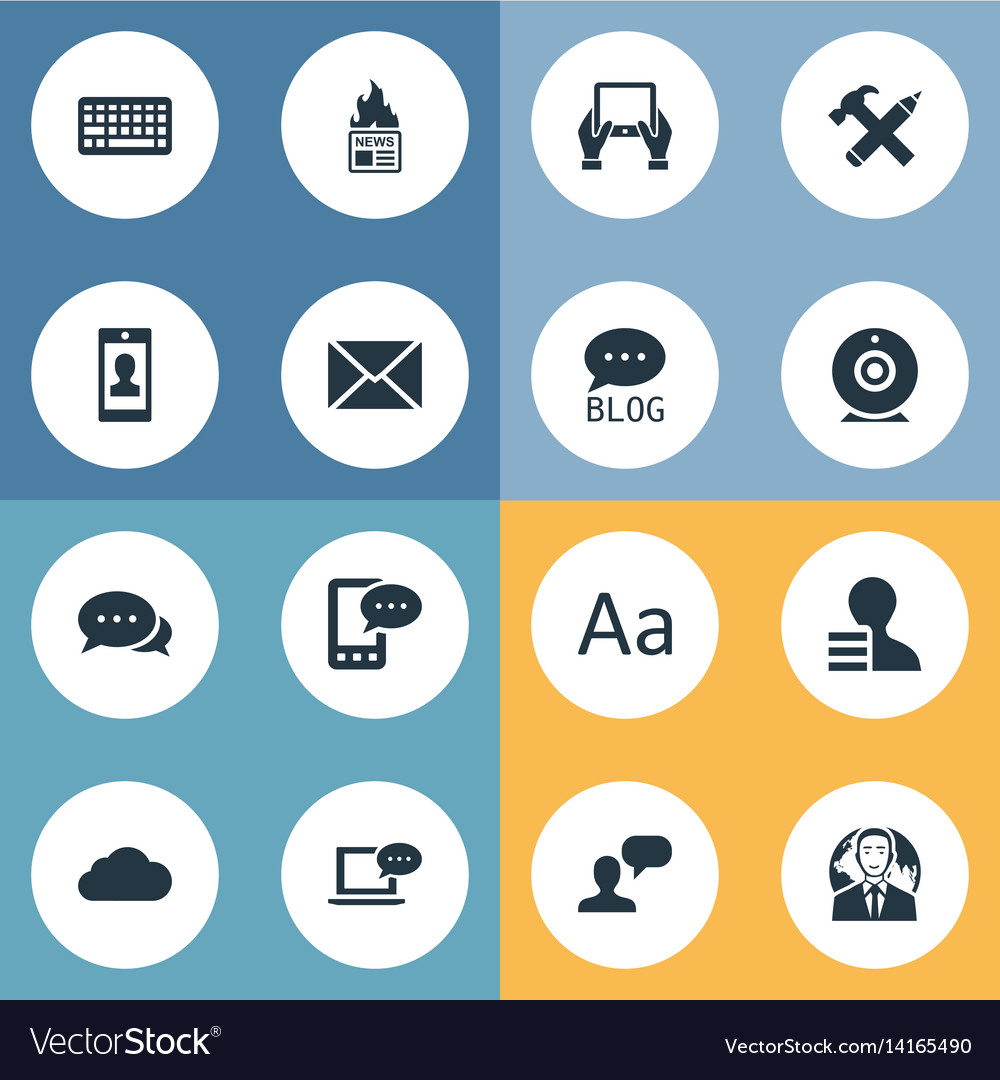 Set of simple user icons