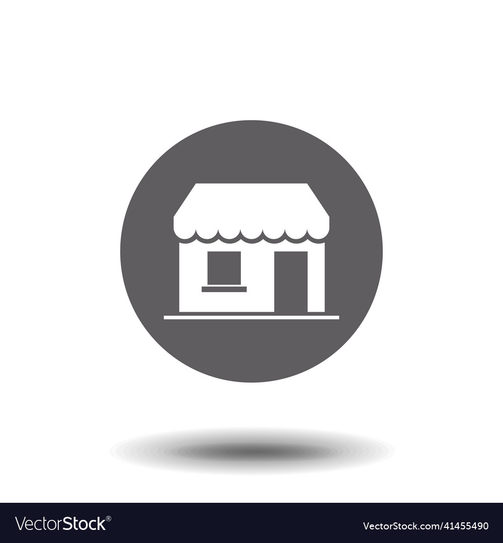 Shop building icon isolated sign symbol