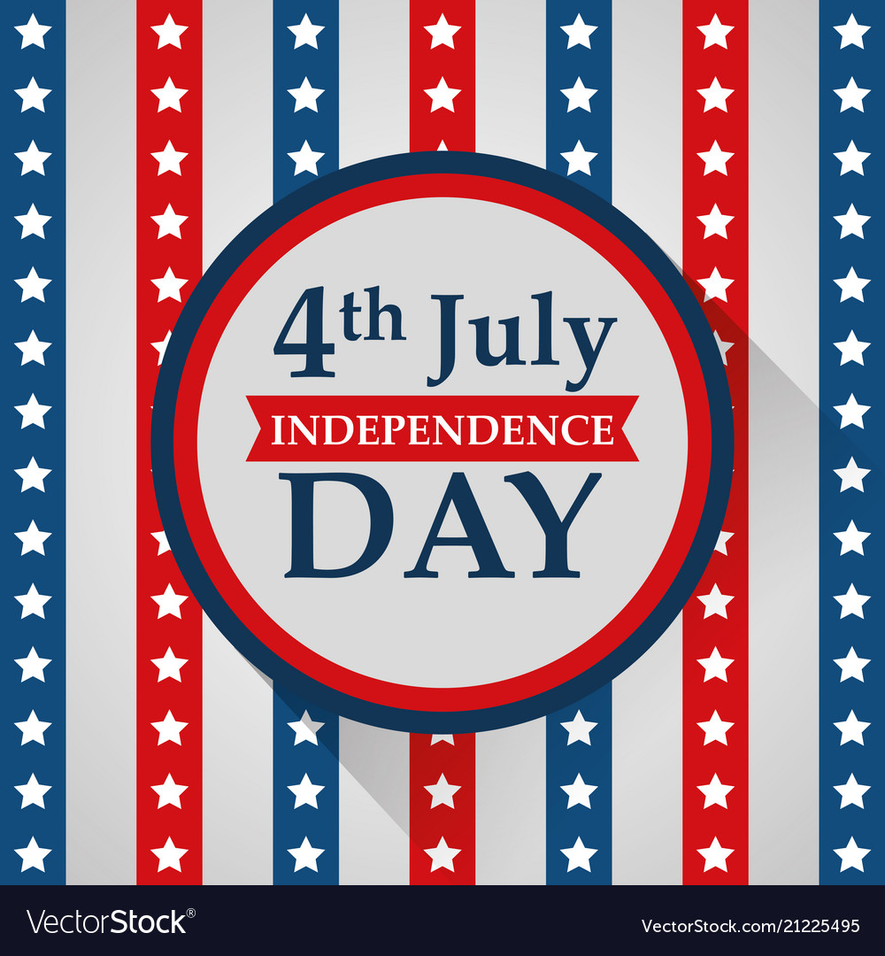 American independence day Royalty Free Vector Image