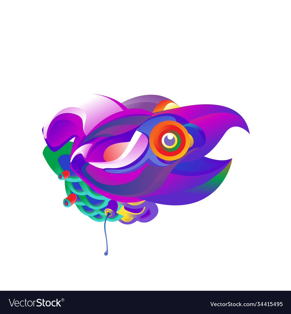 Bunte Vögel und Huhn in Gradienten Farben können vector image Bunte Vögel und Huhn in Gradienten Farben können