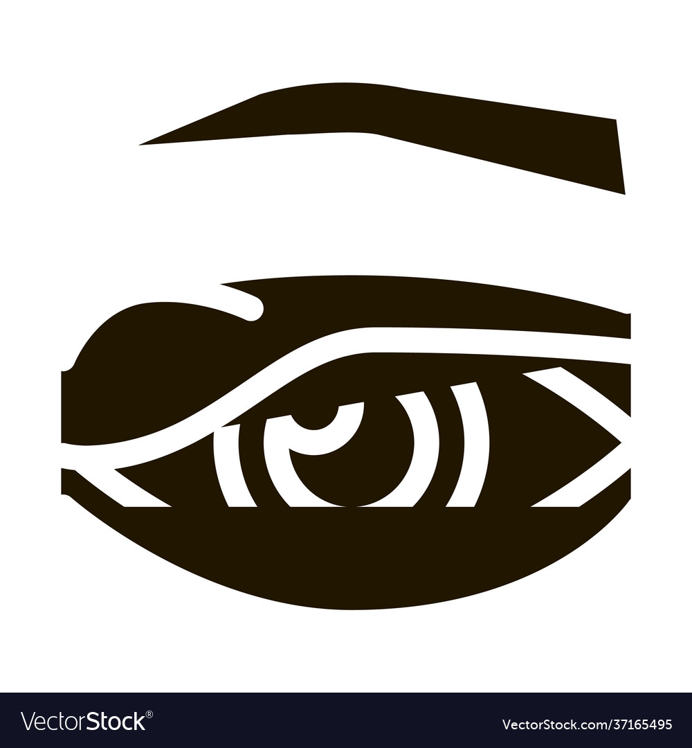 Eyelid problem icon glyph