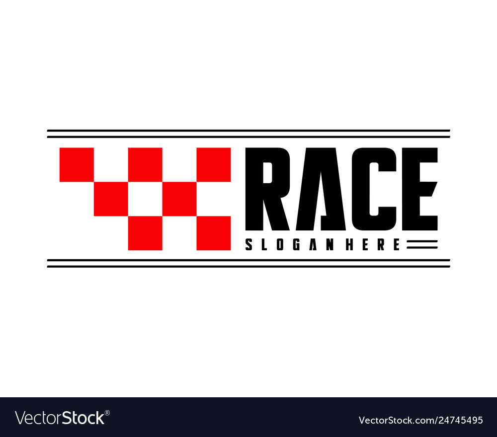 Race flag design concepts icon speed simple