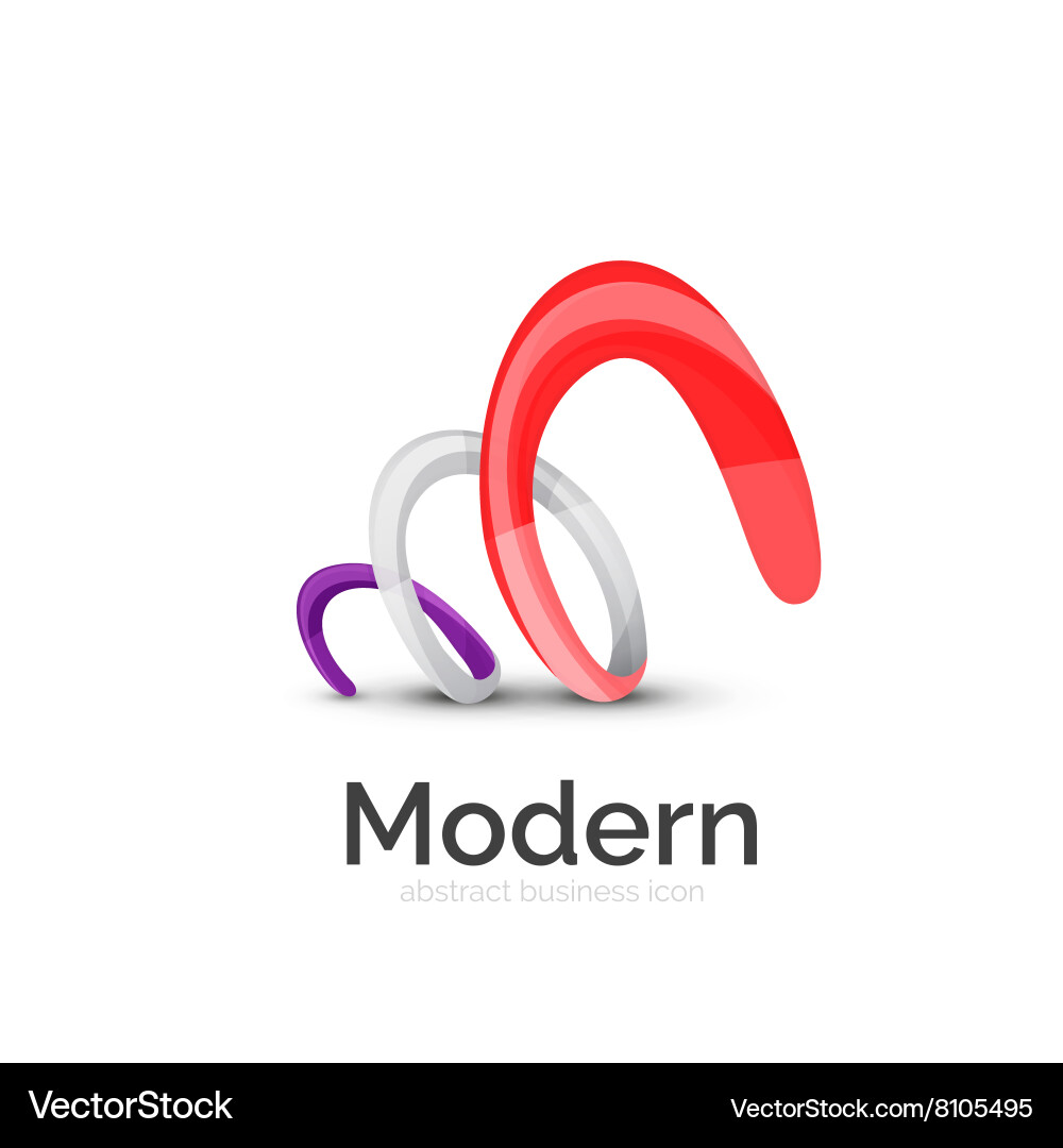 Ribbon logo Royalty Free Vector Image - VectorStock