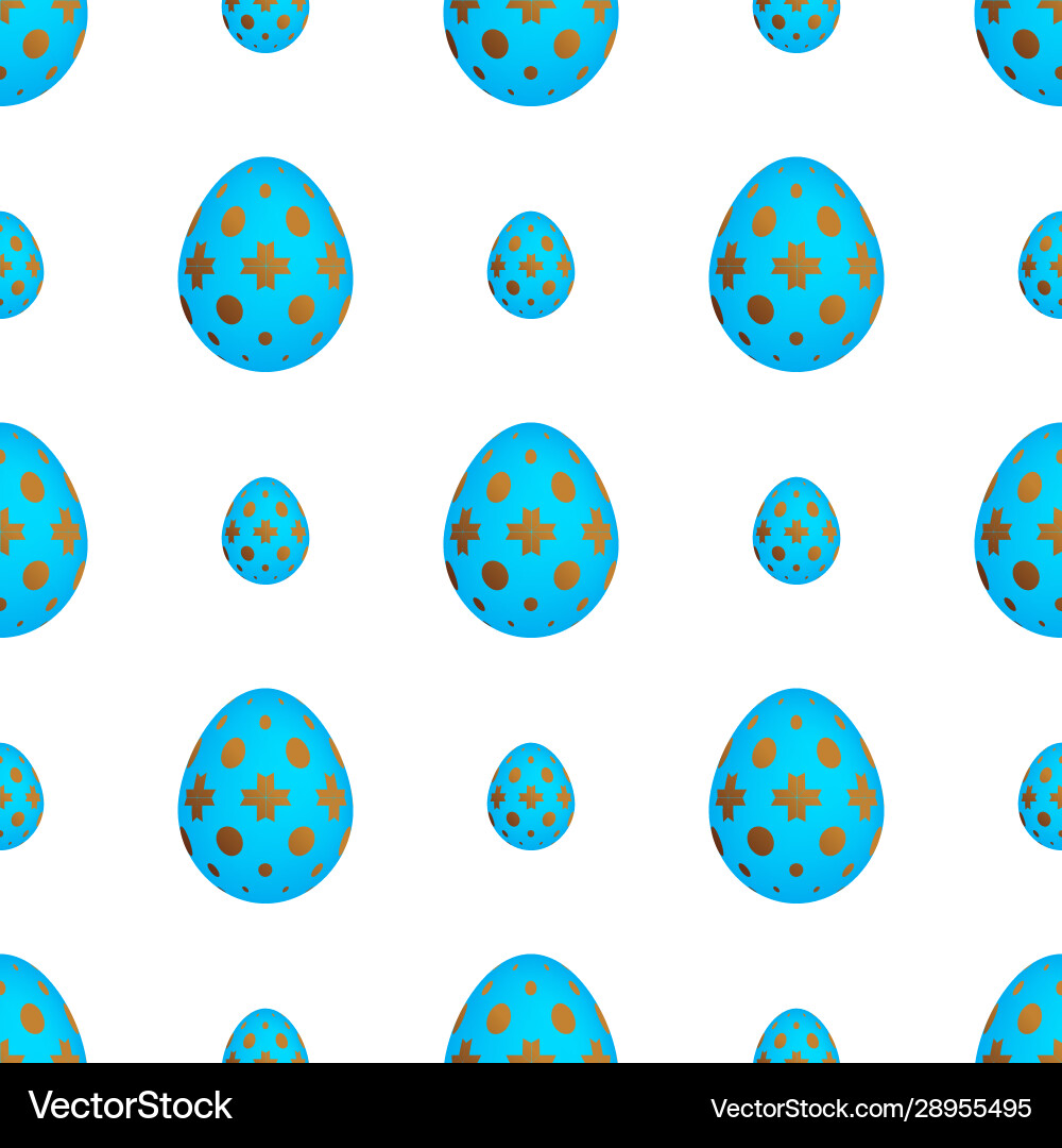 Seamless pattern with colorful easter eggs Vector Image