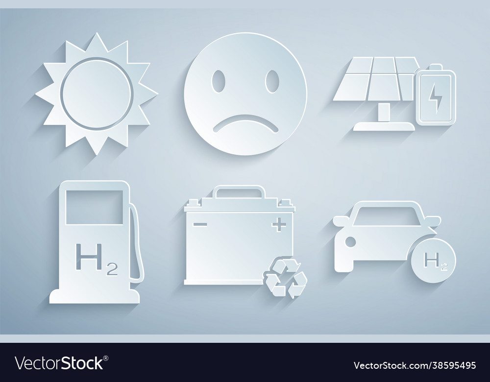 Set car battery with recycle solar energy panel