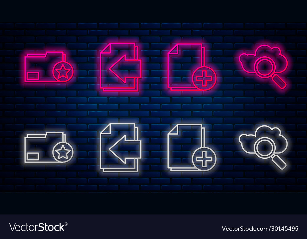Set line next page arrow add new file document vector image Set line next page arrow add new file document