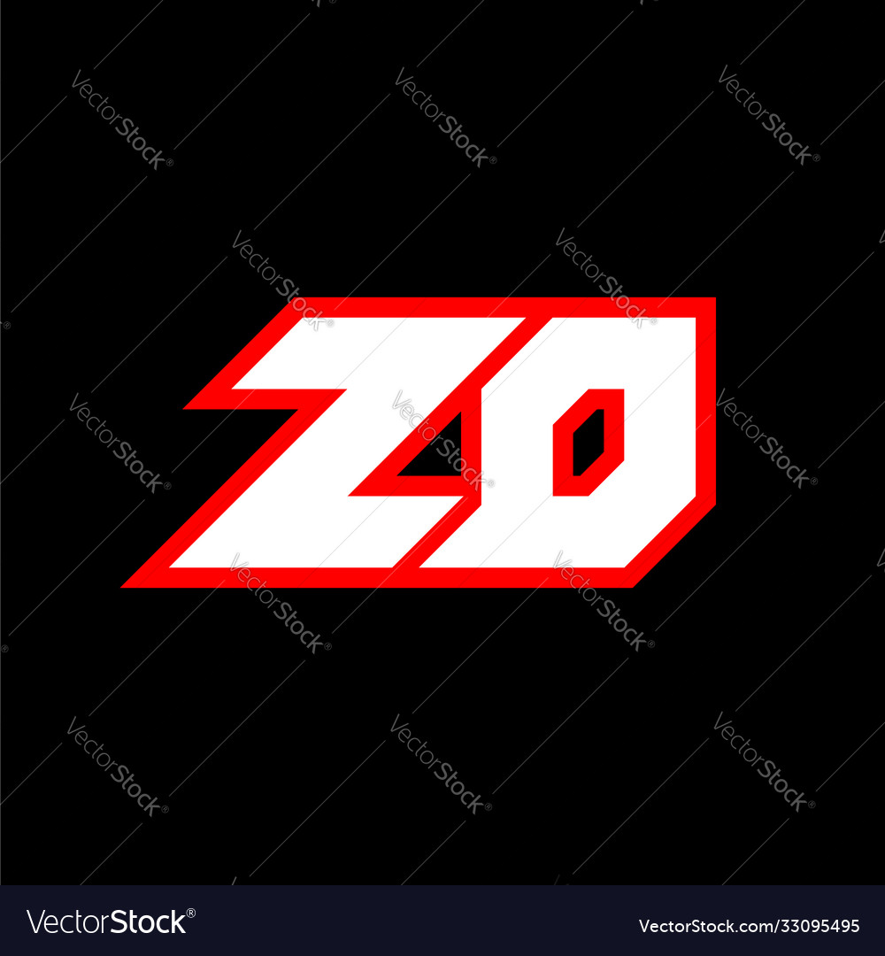 Zd logo design initial letter